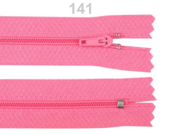Reißverschluss Spirale 3 mm Länge 16 cm pinlock Dunkelrosa